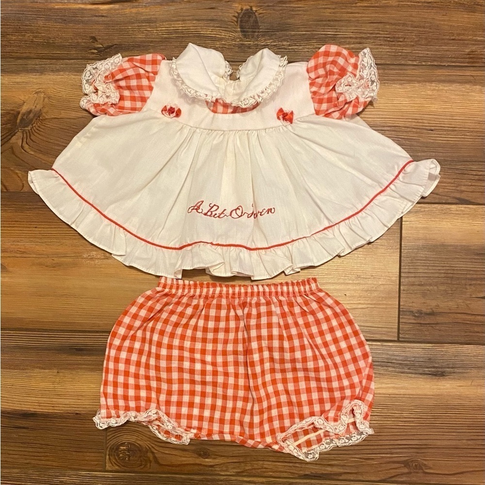 Infant Girl Dreamboat vintage outfit 6 months